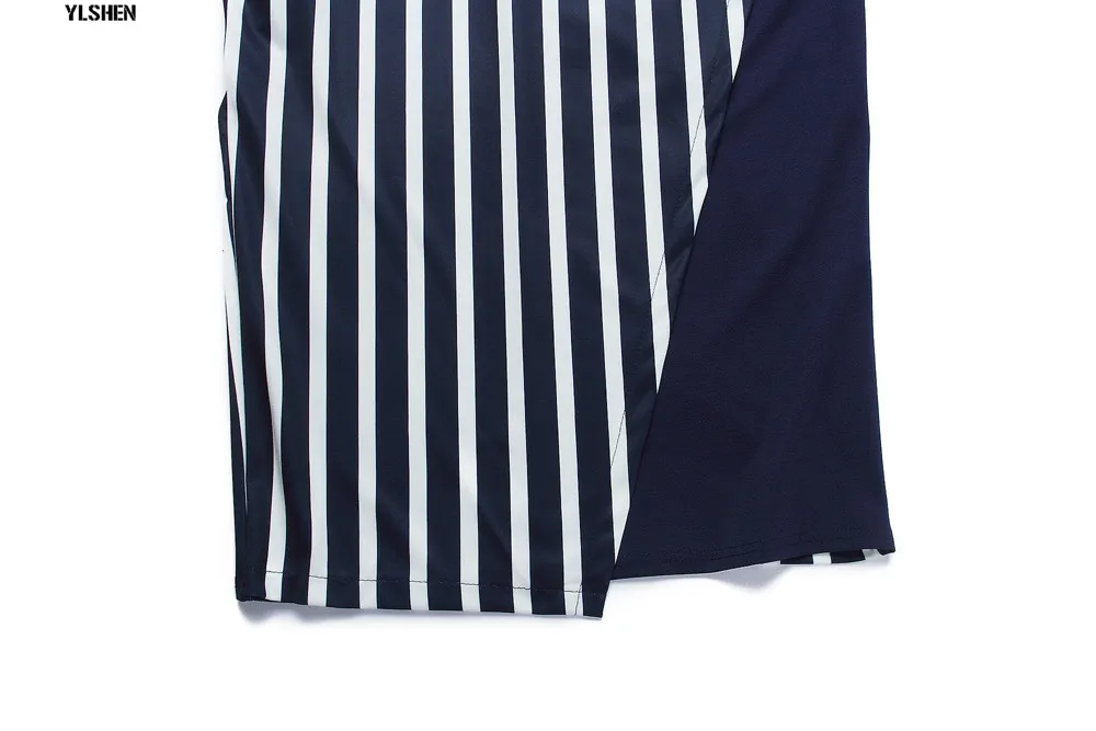 Stripe Print African Dresses for Women Dashiki Africa Dress African Clothes Bazin Ankara Dress Fashion Ladies African Clothing 09