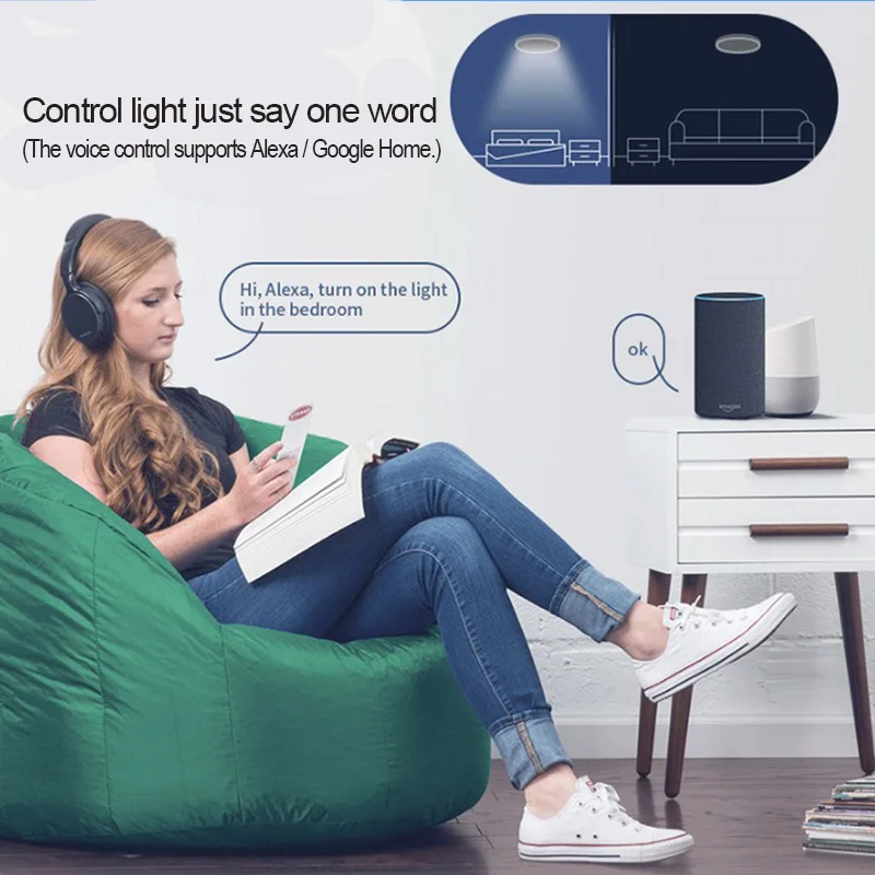 Ceny Yeelight JIAOYUE 650 LED inteligentne oświetlenie sufitowe WiFi Bluetooth kontrola aplikacji z lampą otoczenia RGB 50W wsparcie Alexa Google Home