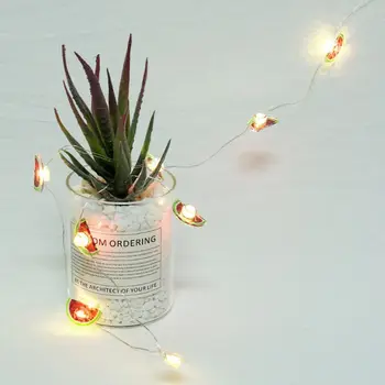 

20 LED Half Slice Watermelon Decorative String Lights Christmas Halloween F42B