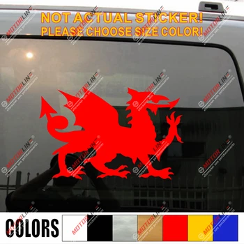 

Wales Red Dragon Decal Sticker Welsh Y Ddraig Goch Car Vinyl f reversed