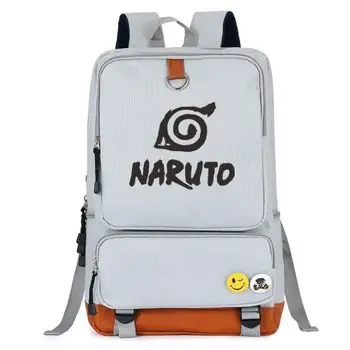 

Naruto write round eyes backpack fashion casual backpack teenagers Men women's Student School Bags travel Laptop Bag
