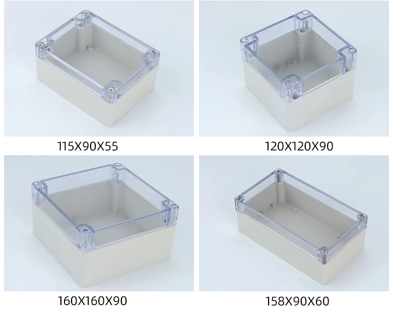 Vislble Waterproof Outdoor Enclosure Transparent Plastic Box Electronic  Project Case Instrument Electrical Box Junction Box