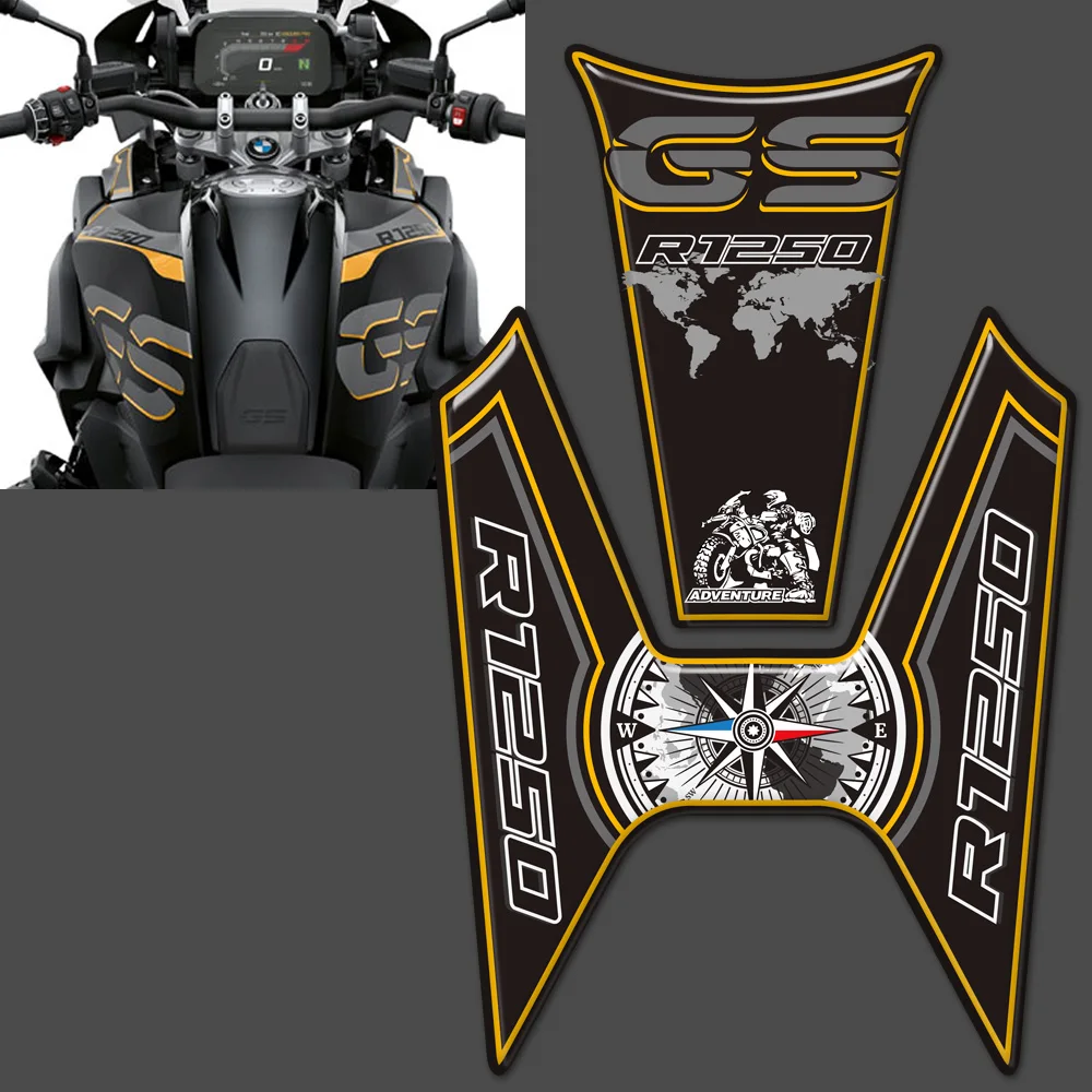 Adesivos para Motocicleta Almofada para Fender Mala de Vidro de Alumínio Estojo de Alumínio Gsa para Bmw Tanque Adv Adventure 2020 R1250 r 1250 gs R1250gs 30 Adesivos para motocicleta r1250 r 1250 gs