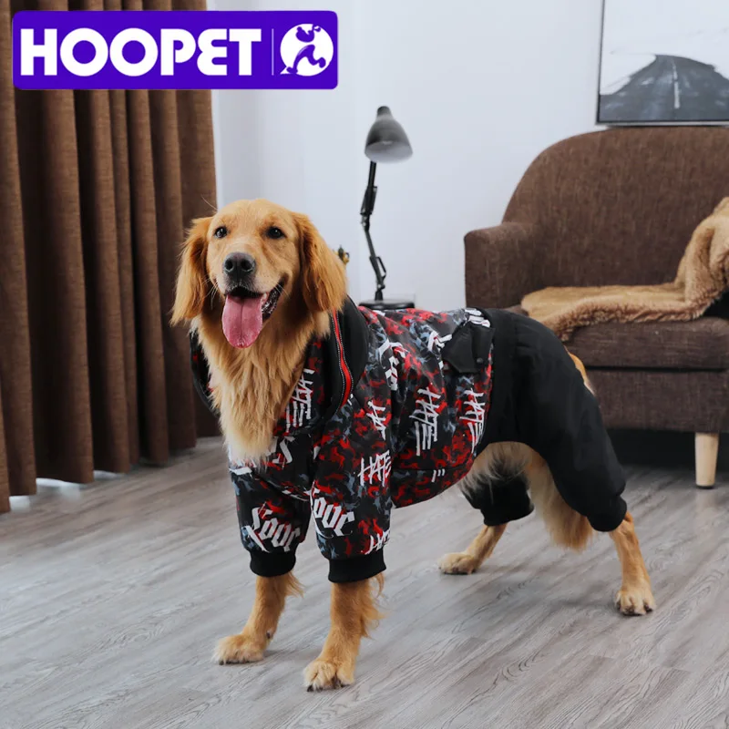 

HOOPET Winter Pet Coat Clothes for Dogs Winter Clothing Warm Dog Clothes for Christmas Big Dog Coat Winter Clothes Jacket Outfit