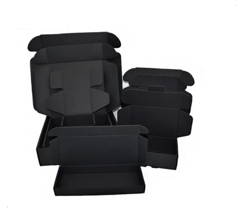 Black Color Packaging Box, Small Gifts Box, Kraft Paper Box for Wig Jewelry, Custom Printed Logo, 5 Pcs, 10Pcs 10 Hb9bc63346aaf4d7ebedf8c08607b740en