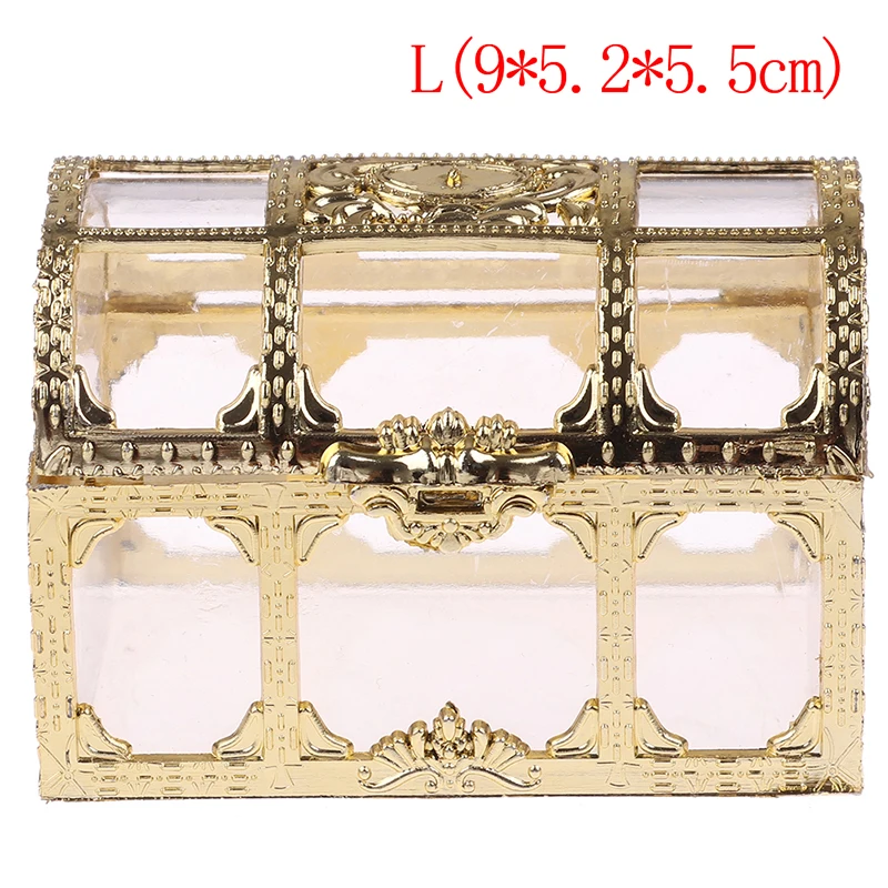 

Transparent Gold Sweet Candy Box Case Chocolate Gift Romantic Wedding Favor Party Decoration Creative