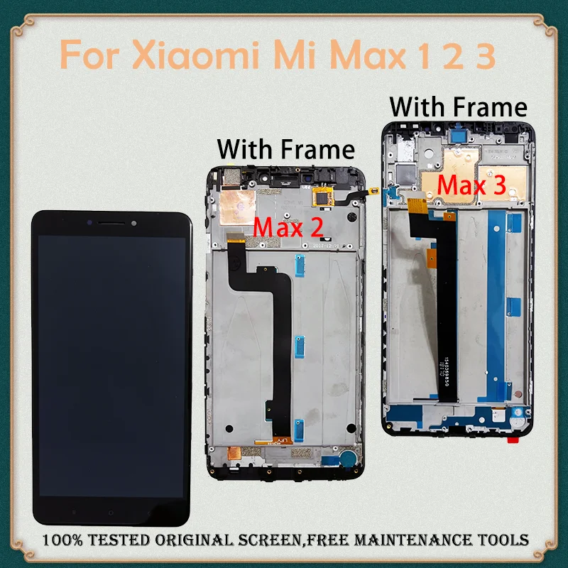ЖК-дисплей 6 44 ''для Xiaomi Mi Max1 1 Max2 2 сенсорный экран дигитайзер в сборе замена