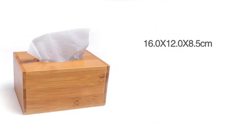 Коробка для салфеток бамбуковая креативная коробка для хранения чайный ресторан отель специальная коробка для салфеток Держатель картонная коробка для салфеток - Цвет: Flip cover in