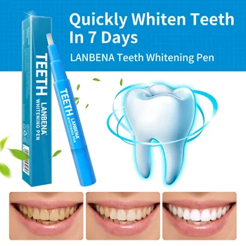 

LANBENA Teeth Whitening Pen Cleaning Serum Removes Plaque Stains Dental Tools Oral Hygiene Tooth Gel Whitenning Brush Teeth 3ml