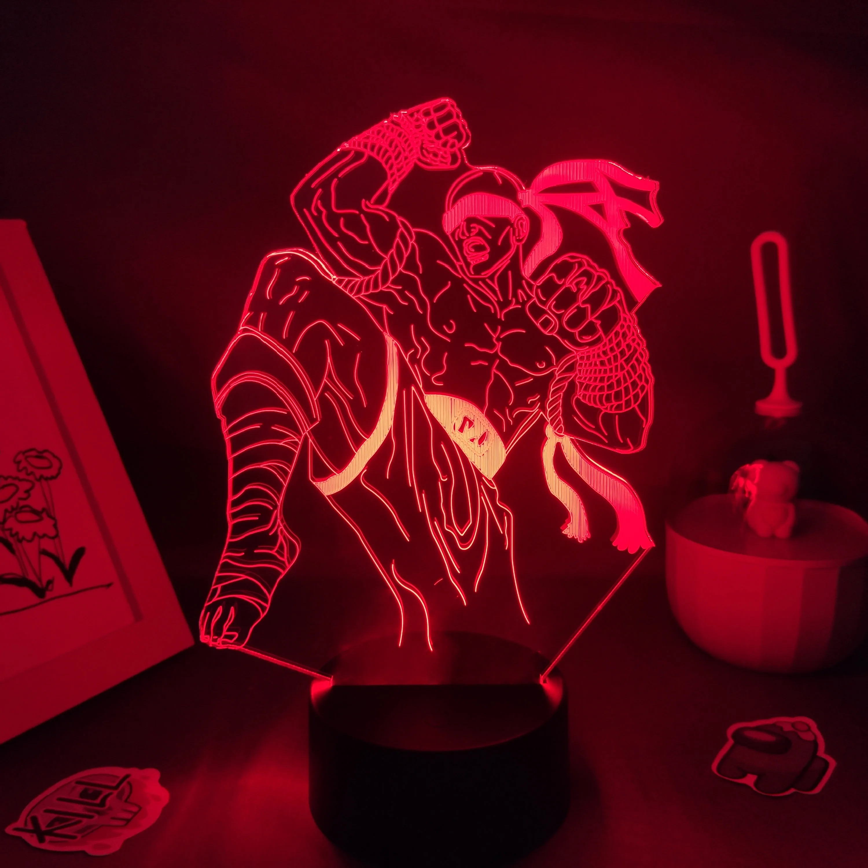 Фигурка игры LOL слепой монах Ли Син 3D светодиодная неоновая ночник RGB подарок для