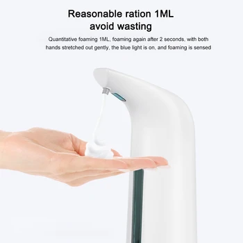 

400ml Waterproof Foam Liquid Dispenser Automatic Soap Dispenser Sensor Touchless Hand Washer Infrared Sensor Soap Dispenser Pump