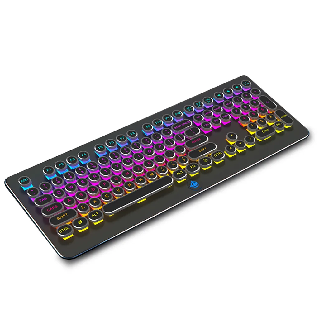 Gameing Keycap Ретро СТИМ панк механическая клавиатура 108 клавиш RGB с подсветкой Пылезащитная фиксированная клавиатура Axis полный ключ без коллизии