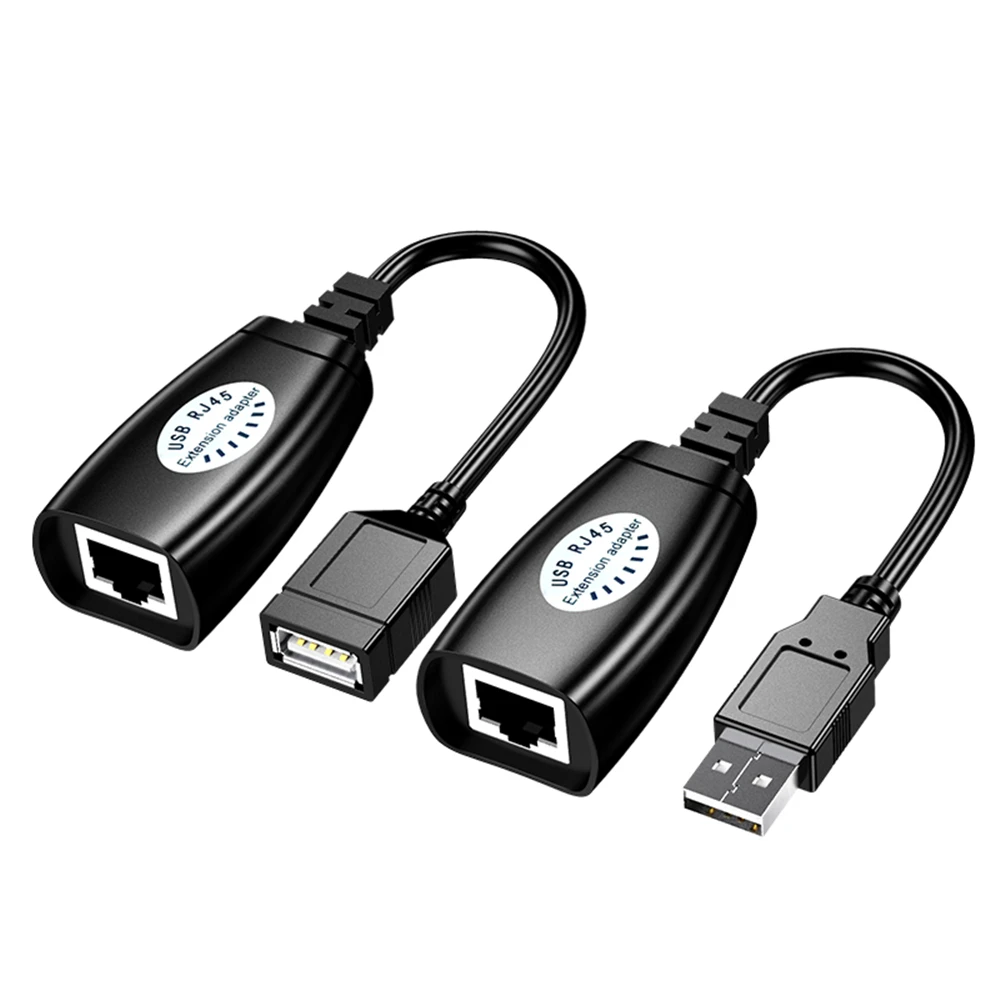 Удлинитель RJ45 USB 2 0 сетевой Ethernet-Кабель-повторитель Ethernet до 150 футов CAT5/CAT5E/6 |