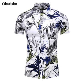 

5XL 6XL 7XL Summer New Fashion Men's Hawaiian Shirts Short Sleeve Regular Fit Floral Tropical Shirt Top Blouse Male Plus Size