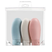 3PCS/60Ml Empty Cosmetic Containers Portable Travel Cosmetic Jar Mini Sub-Bottle Lotion Shampoo Pressing Bottle