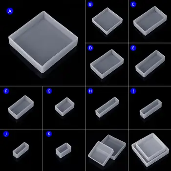 

Silicone Mold DIY Square Rectangle Exopy Resin Mirror Crafts Jewelry Decoration