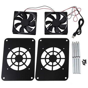 

Wireless Router Cooling Fan USB Power Silent Radiator TV Box Radiator Rack