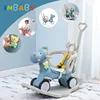 IMBABY Kids Animal Rocking Horses Multi-functional Rocking Chairs Trojan Toys Baby Play Baby Walker Indoor for Girl Boy Toy Gift 1