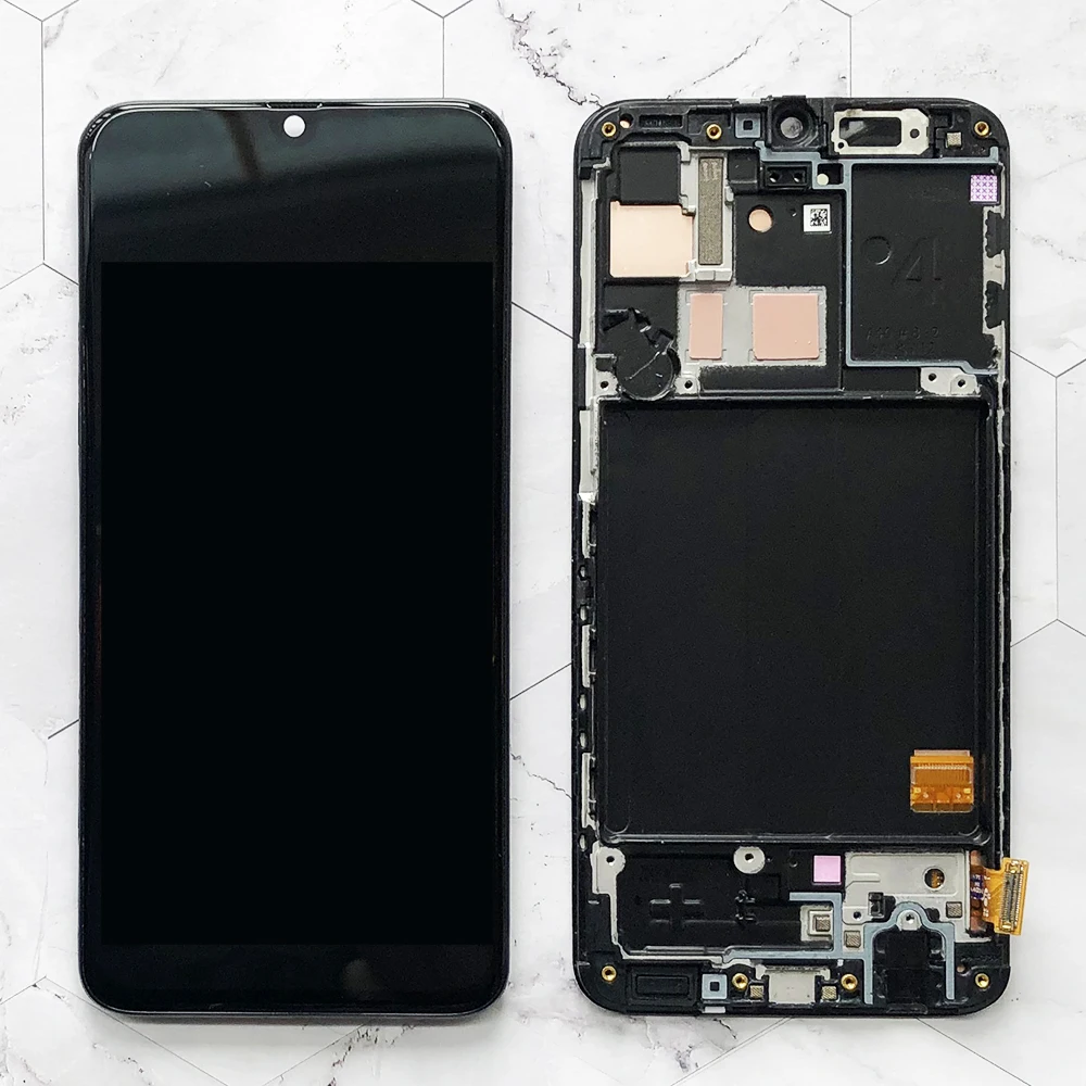 Super para Samsung Tela de Toque Assembléia com Quadro Amoled A405 Display Digitador Substituição Reparo Oem 100% A40 Lcd 2021 1 2019 a405 display lcd tela de toque