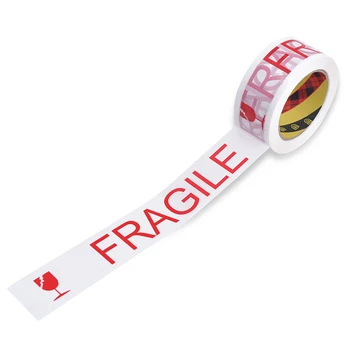 

100Meters/roll English Fragile Warning Tapes Safety Adhesive Tapes DIY Sticker Label Supplies