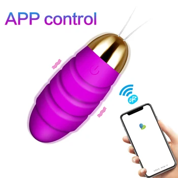 9 Frequency APP Bluetooth Intelligent Remote Control Vibration Sex Toys Bullet Vaginal Ball Vibrating G- Spot Massager Vibrators
