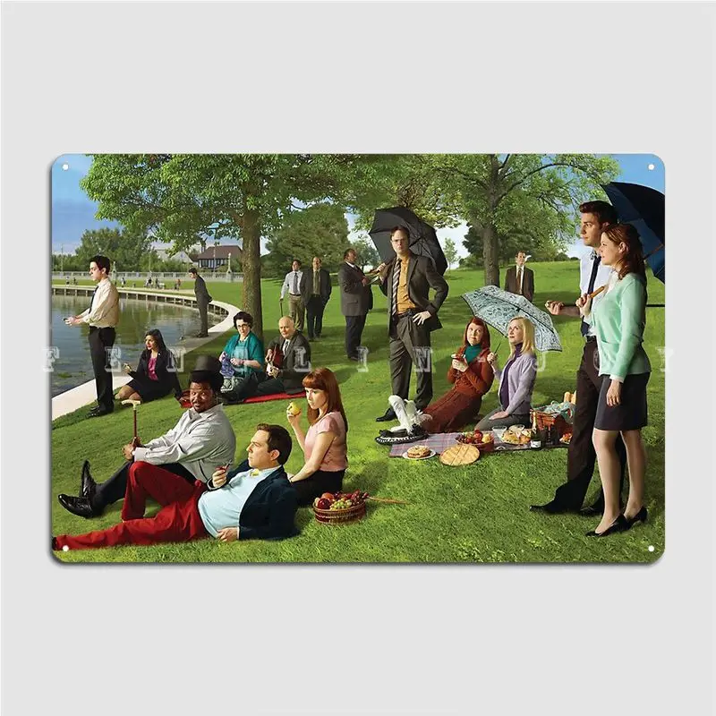 

Металлический плакат Seurat для офиса, настенный плакат в виде пещеры, клуба, бара, персонализированный плакат, жестяной плакат