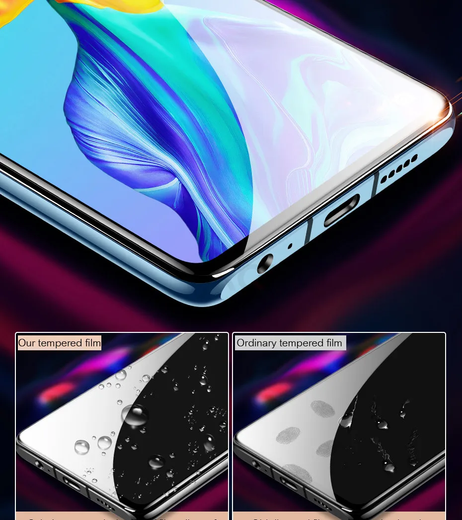 15D Защитное стекло для huawei P30 P10 P20 Lite Plus защита экрана ...