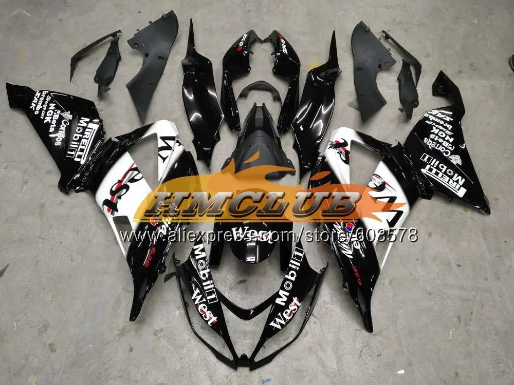 Инъекции для KAWASAKI NINJA ZX-636 ZX 6R 2013 30CL. 47 зеленого и белого цветов ZX-6R ZX 636 600CC ZX6R 13, 14, 15, 16 лет обтекатель - Цвет: No. 20
