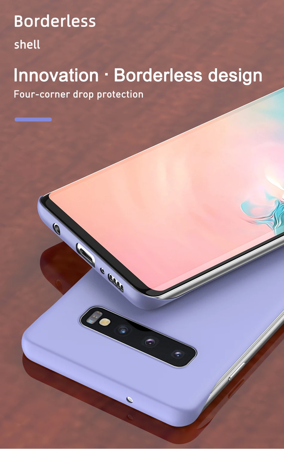 Безрамное чехол для samsung Galaxy S10 S10e Примечание 10+ плюс A10 A20 A30 A50 A40 A70 M20 A7 конфеты чехол s Жесткий матовый поликарбонатный чехол