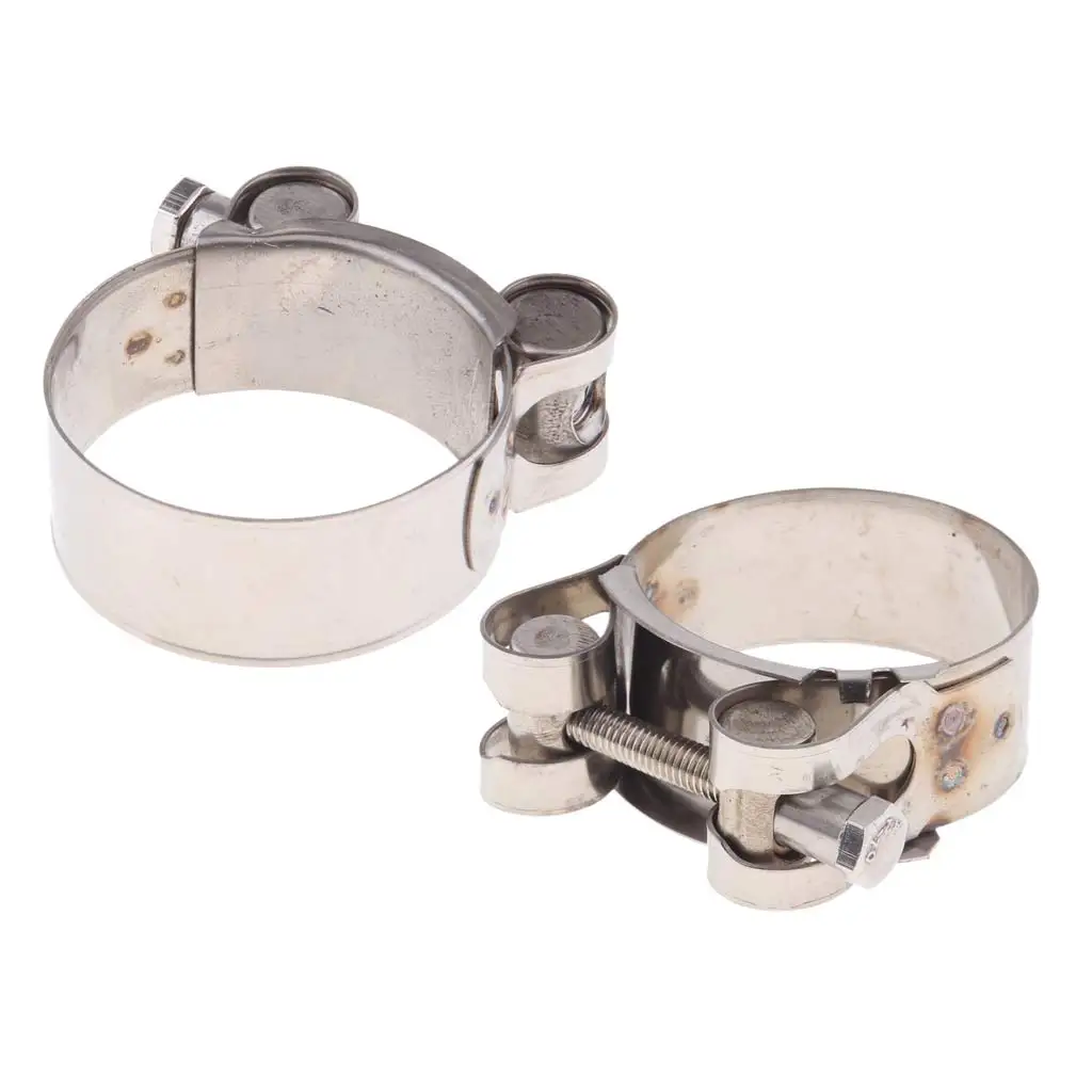 Exhaust Clamp Clip Stainless Steel Muffler Silencer Clamps for Motorbike