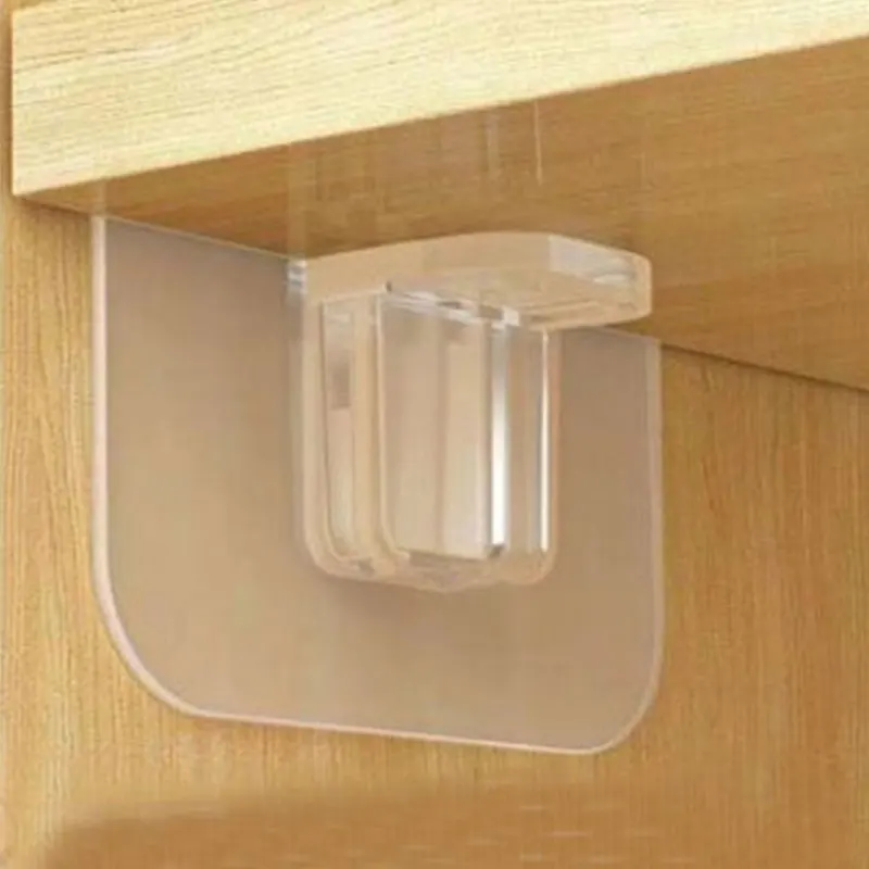 4Pcs Shelf Support Pegs Self Adhesive Clips Strong Partition Pin for Kitchen Cabinet Book Shelves Closet Clapboard Holder | Дом и сад