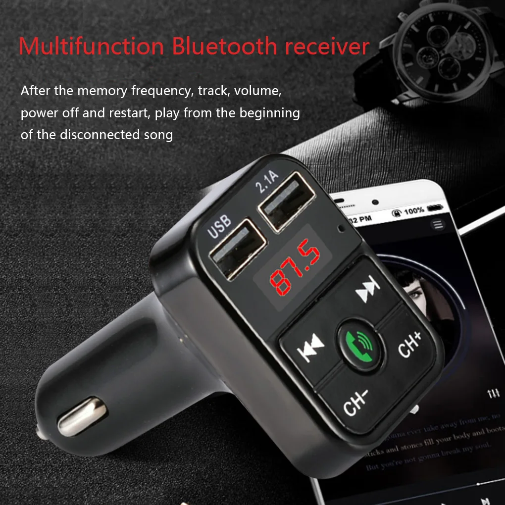 Автомобильный телефон зарядное устройство комплект беспроводной связи bluetooth для автомобиля светодиодный дисплей Мобильный Мульти Usb зарядное устройство fm-передатчик MP3 плеер автомобильное зарядное устройство