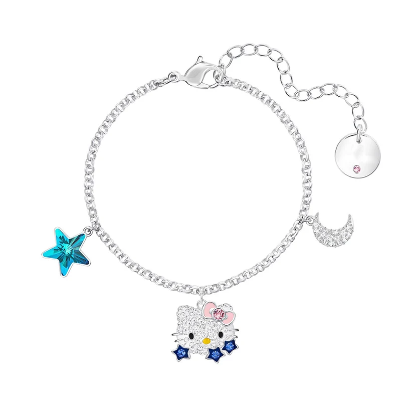 High quality SWA sparkling lovely Cat Star Moon Lady Bracelet