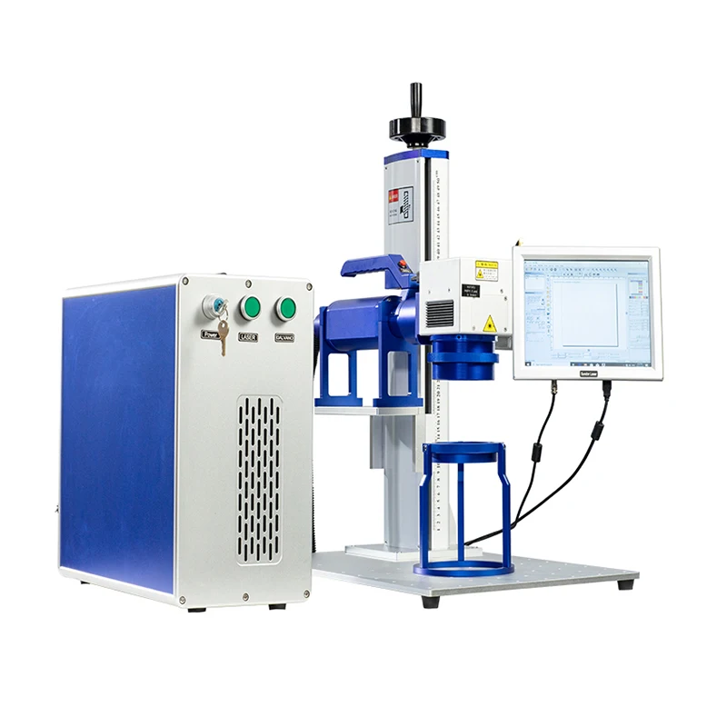 Оптоволоконный лазерный маркировочный аппарат Raycus портативный Настольный