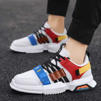 

2019 Summer Men Running Shoes Brand Fashion Mesh Comfortable Breathable Platform Sneakers For Masculino Adulto Male Footwear