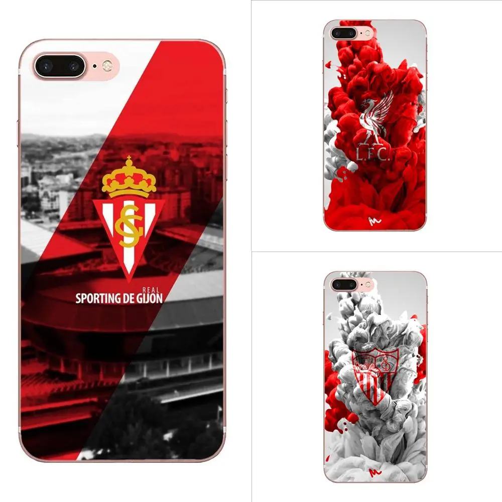 

For Xiaomi Redmi Note 2 3 3S 4 4A 4X 5 5A 6 6A Pro Plus TPU Cover Cases Sporting Gijon Logo Anciana Fans Club