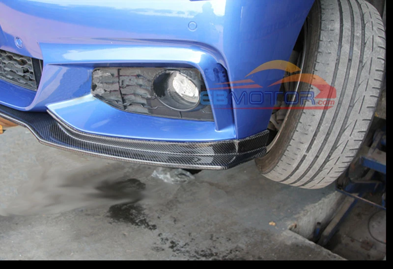 Передний спойлер из настоящего углеродного волокна для BMW F32 F33 F36 M-Sport M-tech Бампер 2014UP B398