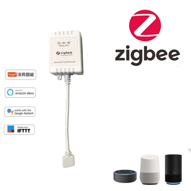 Умный мини-регулятор светодиодной ленты TUYA Zigbee регулятор яркости RGBW RGBCW