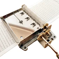 DIY Music Box with Copper Gear, Hand Crank, Paper Strip, Musical Movements, 30 Notes 2