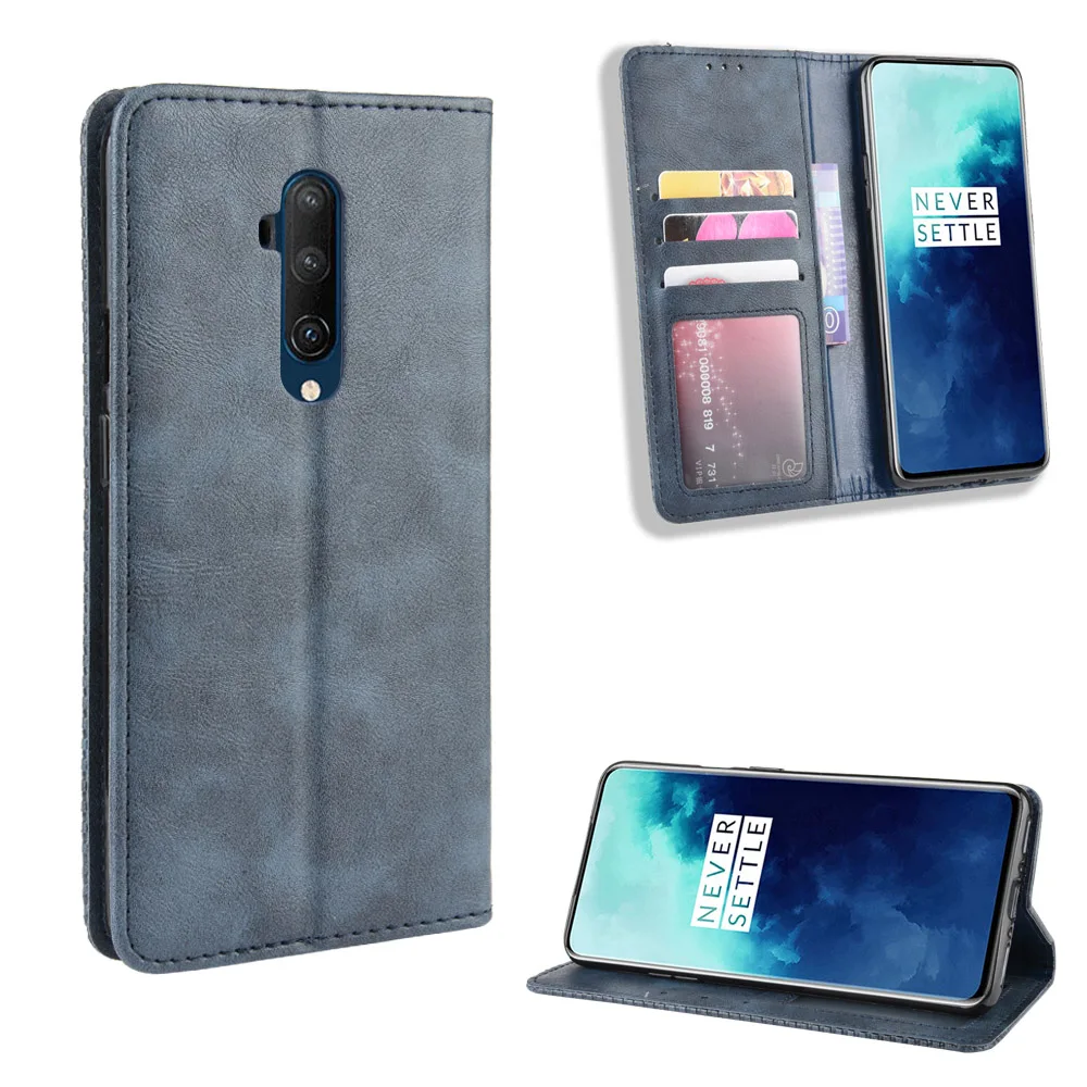 Чехол-книжка для OnePlus 7T Pro 5G McLaren кожаный с отделением-бумажником фоторамкой |