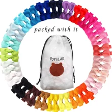 

50PCS Hair Clips Small Hair Bows Handmade Barette Hairpins Hair Accessories for Baby Girls Kid Children Kawaii Pigtails Pinches