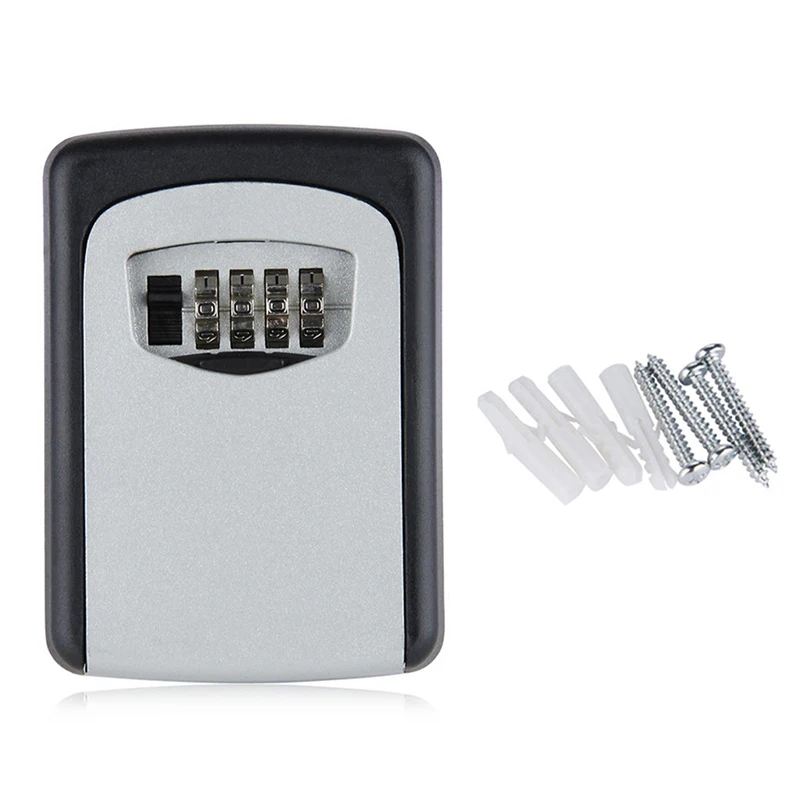 

Wall Mounted 4 Digit Combination Key Storage Security Safe Lock Outdoor Indoor