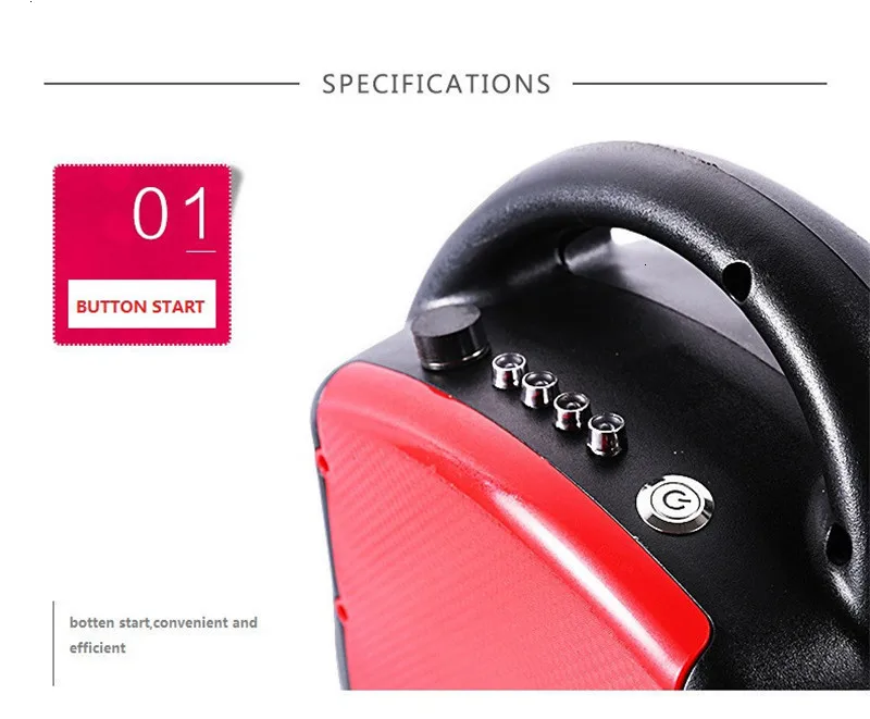 Daibot Electric Balance Unicycle 60V One Wheel Self Balancing Scooters 14Inch Black Adults Portable Electric Scooter With Handle (7)