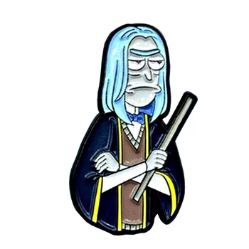

Rick and morty brooch cute cartoon science fiction sitcom badge funny jackets backpack accessory