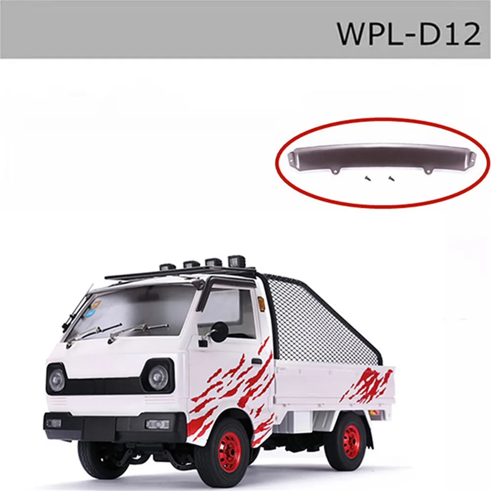 For WPL D12 RC Truck DIY Modified Decoration Car Front M7O5 Deflector Wind C9Q6 