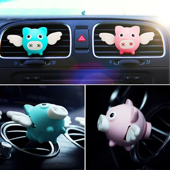 

Cartoon Wing Pig Outlet Aromatherapy Accessories Air Conditioning Air freshener Clip Car Interior Decoration