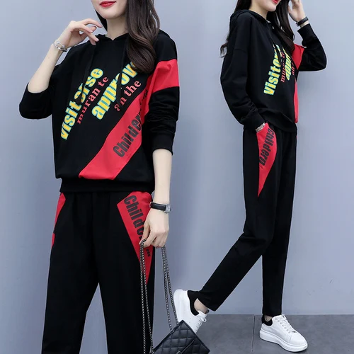 

Womens Two Piece Pant Sets 2019 Autumn Outfits Design Pullover Batwing Sleeve Elastic Waist Plus Size 5xl Tracksuit Office Lady
