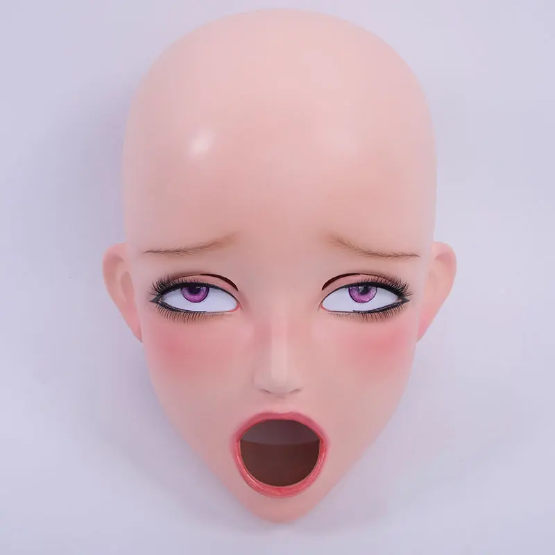 LiLi Mask-82) милая девушка BJD Смола полная голова на заказ в стиле японского аниме силиконовая кигуруми маска крест комод кукла