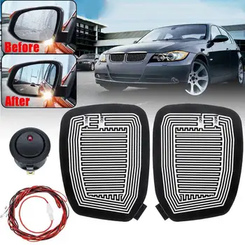 

Universal DC 12V Car Wing Mirror Heated Pad Quick Warm Heated mirrors Defogger Remove Ice\Rain\Frost Safe Driving