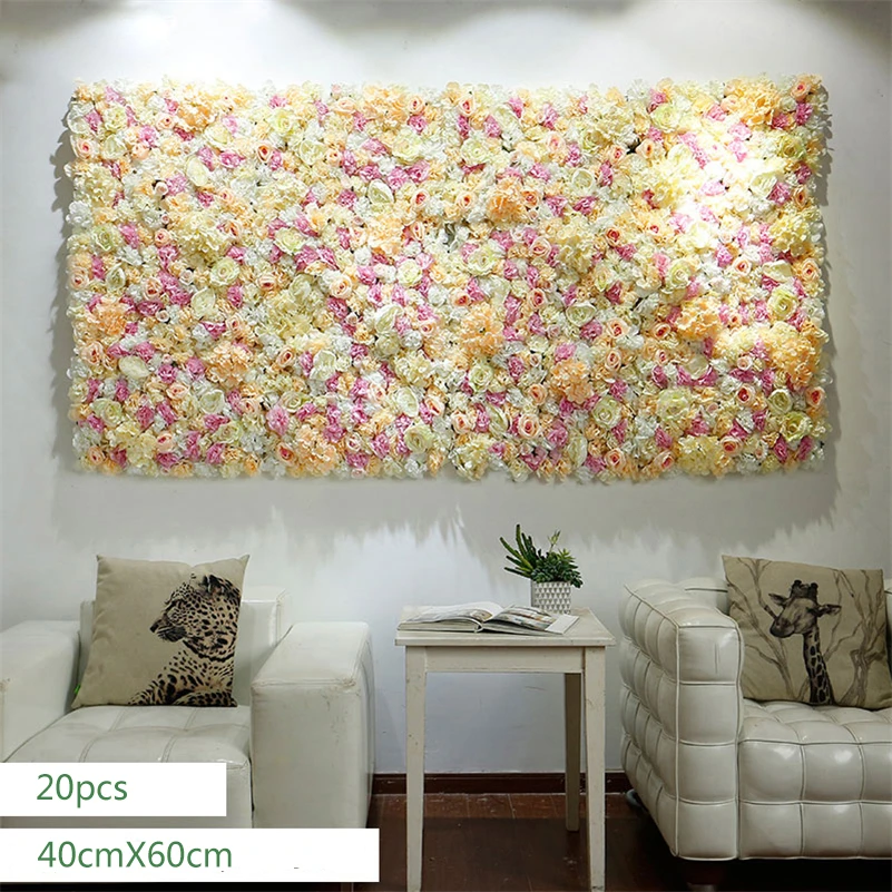 40x60 см шелковые розы настенные украшения для дома искусственные цветы для романтические украшения для свадьбы свадебные цветы фон Декор